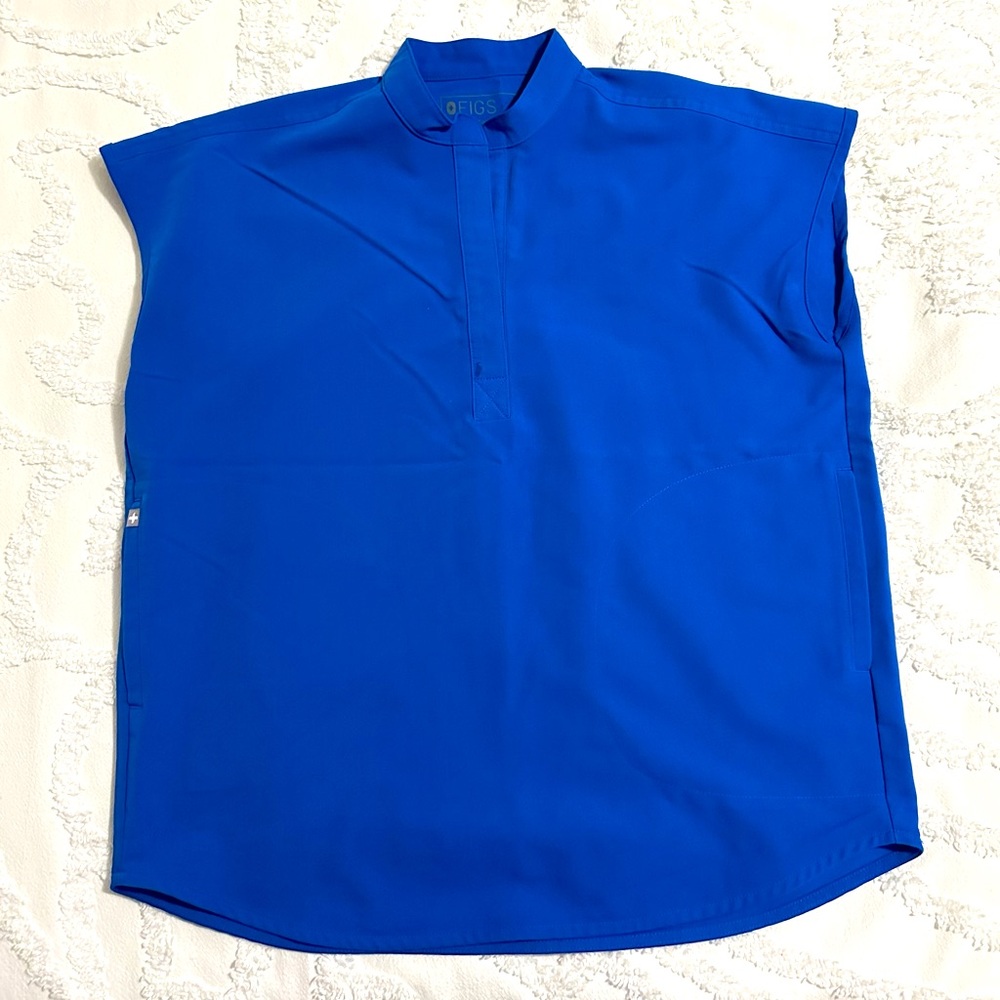 Figs Royal Blue Rafaela™ - Oversized Scrub Top - XXS